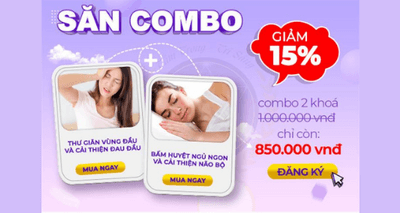 Combo giảm đau đầu để có giấc ngủ ngon và cải thiện não bộ